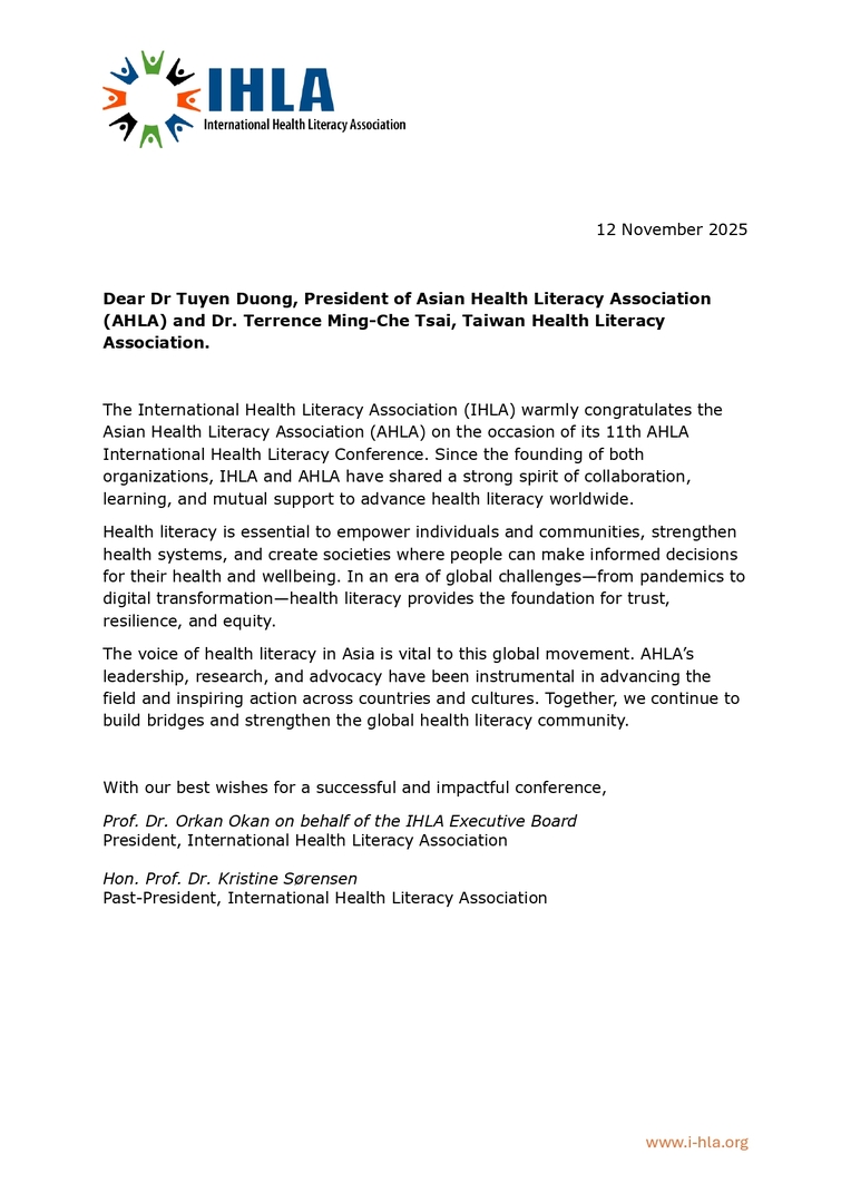 A letter from IHLA圖片